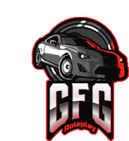 a logo that says cfc roleplay with a car on it