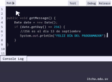 a screenshot of a program with a console log