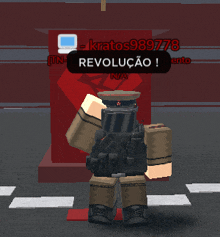 a soldier in a video game says revolution