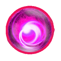 a purple ball with a swirl in the middle