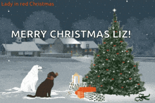 lady in red christmas merry christmas liz poster