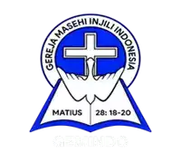 a logo for gereja masehi injili indonesia with a cross in the center