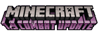 a logo for minecraft a combat update is shown