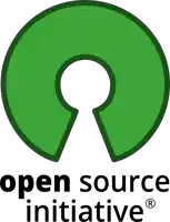 an open source initiative logo with a green circle