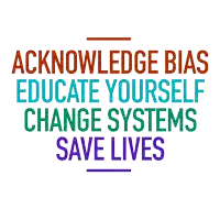 Acknowledge Bias Educate Yourself Sticker