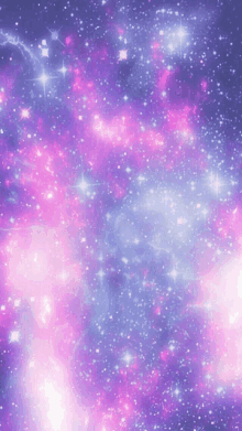 a picture of a purple and blue galaxy with lots of stars