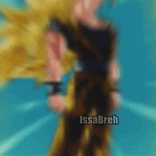 a blurry picture of a cartoon character with the name issabreh written on the bottom