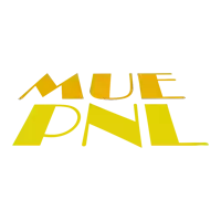 a logo for mue pnl is displayed on a white background