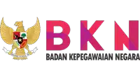 a logo for bkn badan kepegawaian negara with a bird on it