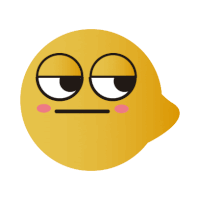 a yellow smiley face with a slight smirk on it 's face