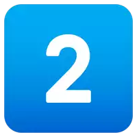 a blue square with a white number 2 inside