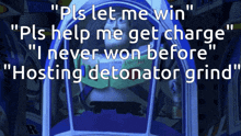 a picture of buzz lightyear from toy story with the words " pls let me win "