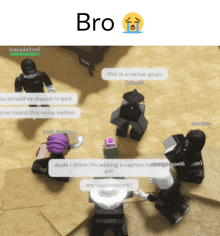 a group of people are playing a video game and one of them is named bro