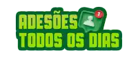 green sign that says adesoes todos os dias with a notification