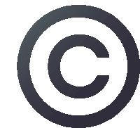 a black and white copyright symbol with the letter c inside of it