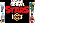 a poster for the game brawl stars with a bunch of characters on it