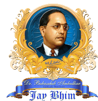 a picture of dr. babasaheb ambedkar with the name jay bhim on the bottom