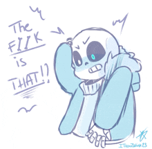 a drawing of a skeleton with the words " the flick is that " above him