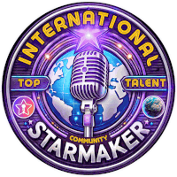 a logo for the international starmaker community talent