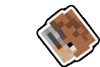 a pixel art drawing of a wallet with a white background