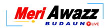 a logo that says meri awazz budaun live