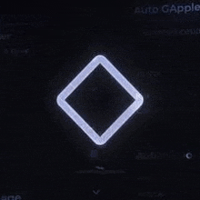 a close up of a diamond shaped icon on a black background .