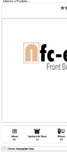 a screenshot of a nfc-e front door app