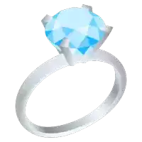 a silver ring with a blue stone in the middle