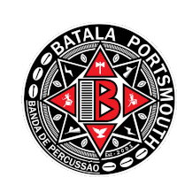 a logo for batala port smouth banda de percussao