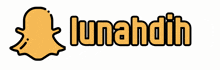 a logo for lunahdin with a snapchat logo