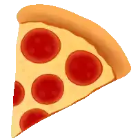 a slice of pepperoni pizza with a yellow crust