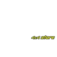 a white background with the words 4x4 store in yellow