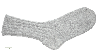 a close up of a pair of gray socks with a white background