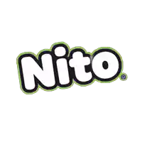 a logo for a company called nitto with a white background