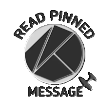 a pin that says read pinned message with a pin