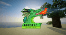 a picture of a dragon with the word creator on the bottom