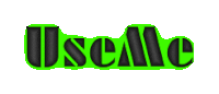 a green and black logo that says useme