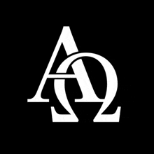 the letter a and the letter ω are intertwined in a circle .