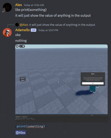 a screenshot of a discord conversation with alex