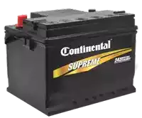 a continental supreme battery is sitting on a table