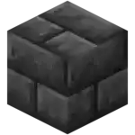 a black brick in minecraft is a block with a white background .