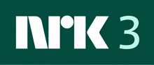 a green background with the letters nrk 3 in white