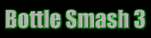 a bottle smash 3 logo that is green