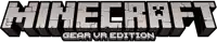 a logo for the minecraft gear vr edition game