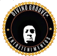 divino groove entretenimentos logo with a che guevara face in the center