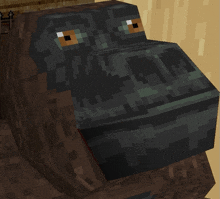 a close up of a block with a face on it in a video game