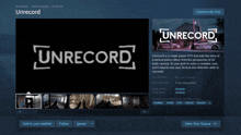 a screenshot of a game called unrecord on a computer screen