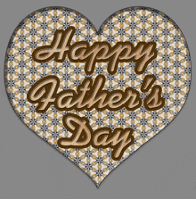 a heart shaped greeting card for father 's day