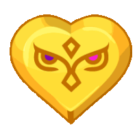 a yellow heart with a face on it and a diamond in the middle