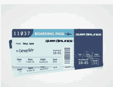 a boarding pass from kuma airlines is displayed on a white background